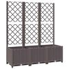 vidaXL barna PP kerti vir&aacute;gl&aacute;da r&aacute;ccsal 120 x 40 x 136 cm