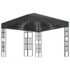 vidaXL antracitsz&uuml;rke pavilon LED f&eacute;nyf&uuml;z&eacute;rrel 3 x 3 m