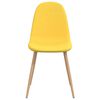 vidaXL 2 db mustársárga szövet étkezőszék