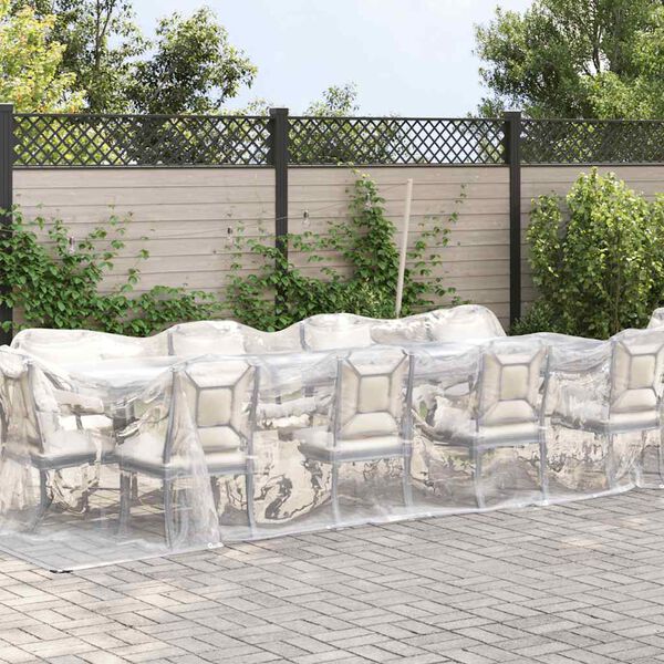 vidaXL &aacute;tl&aacute;tsz&oacute; ponyva lyukaszt&oacute;val 3x12 m polietil&eacute;n