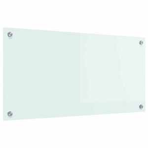 vidaXL Konyhai splashback Feh&eacute;r 80 x 40 cm edzett &uuml;veg