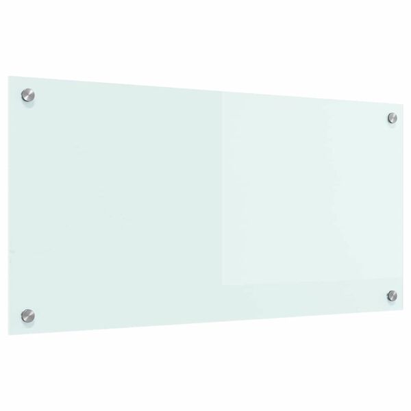 vidaXL Konyhai splashback Feh&eacute;r 80 x 40 cm edzett &uuml;veg