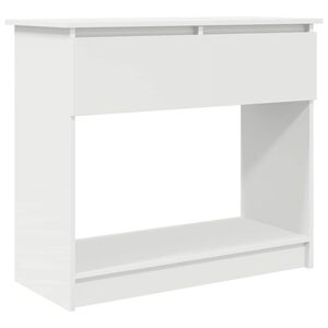vidaXL feh&eacute;r konzolasztal fi&oacute;kokkal 85,5x38,5x74,5 cm