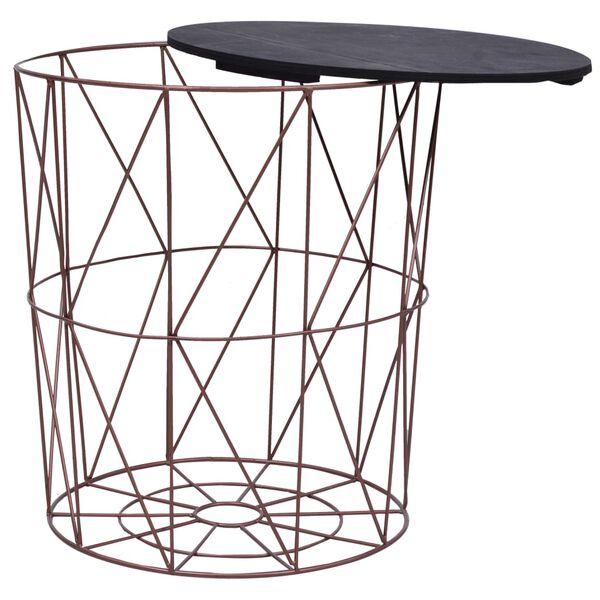 vidaXL 3 db rézszínű dohányzóasztal