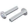 vidaXL Z&aacute;r Csavar Egysz&iacute;nű 2 db Ez&uuml;st M6 x 30 mm Ac&eacute;l