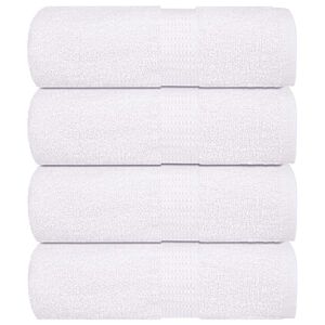 vidaXL 4 db feh&eacute;r FROGN mosd&oacute;t&ouml;r&ouml;lk&ouml;ző 30 x 30 cm 360 g/m&sup2;
