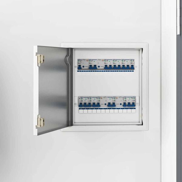 vidaXL Hozz&aacute;f&eacute;r&eacute;si panel Feh&eacute;r 43.5 x 33 x 3 cm Ac&eacute;l