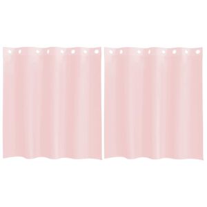 vidaXL 2 db vil&aacute;gos r&oacute;zsasz&iacute;nű f&aacute;tyolf&uuml;gg&ouml;ny&ouml;k rojtokkal 140x140 cm