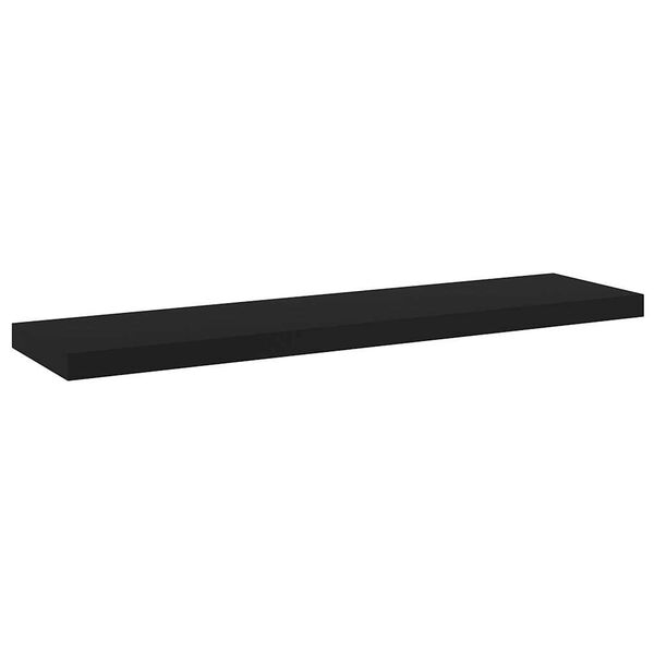 vidaXL 8 db fekete forg&aacute;cslap k&ouml;nyvespolc 40 x 10 x 1,5 cm