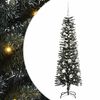 vidaXL Mű kar&aacute;csonyfa 150 LED-del Z&ouml;ld 150 cm PVC &eacute;s Műanyag &eacute;s Ac&eacute;l