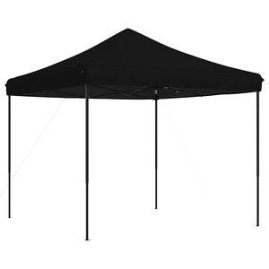 vidaXL fekete &ouml;sszecsukhat&oacute; felugr&oacute; rendezv&eacute;nys&aacute;tor 292 x 292 x 315 cm