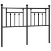 vidaXL fekete f&eacute;m csere fejt&aacute;mla 140 cm