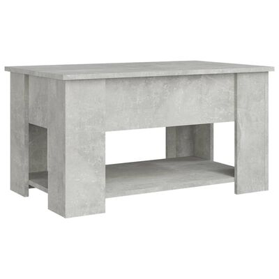 vidaXL betonszürke szerelt fa dohányzóasztal 79x49x41 cm