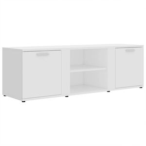 vidaXL feh&eacute;r szerelt fa TV-szekr&eacute;ny 120 x 34 x 37 cm