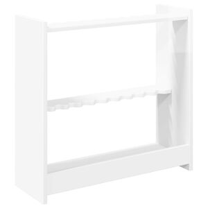 vidaXL Bili&aacute;rd d&aacute;k&oacute; &aacute;llv&aacute;ny Szerelt Fa 60 x 20 x 57 cm F&eacute;nyes Feh&eacute;r
