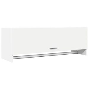 vidaXL feh&eacute;r szerelt fa ruh&aacute;sszekr&eacute;ny 100 x 32,5 x 35 cm