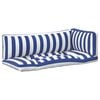 vidaXL K&uuml;lt&eacute;ri p&aacute;rna 3 pcs K&eacute;k &eacute;s Feh&eacute;r 103 x 58 x 10 cm Sz&ouml;vet