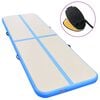vidaXL k&eacute;k PVC felf&uacute;jhat&oacute; tornaszőnyeg pump&aacute;val 700 x 100 x 10 cm