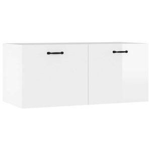 vidaXL magasf&eacute;nyű feh&eacute;r szerelt fa faliszekr&eacute;ny 80 x 36,5 x 35 cm