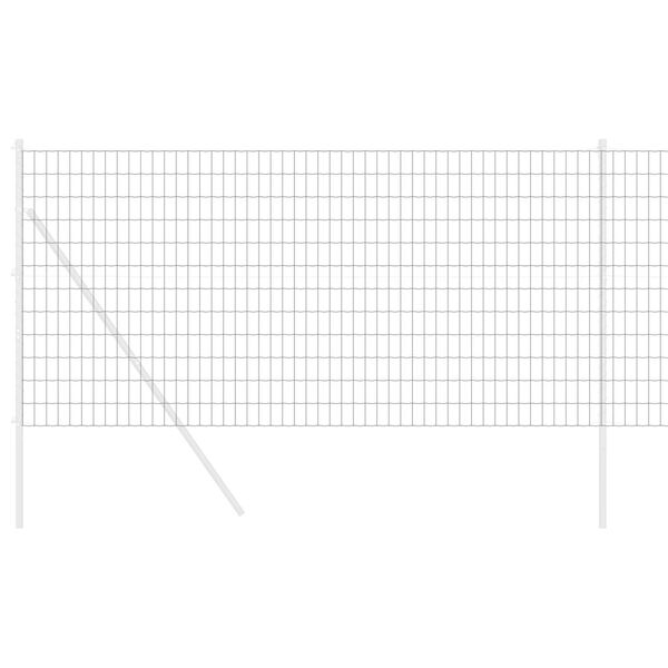 vidaXL Európai Kerítés Szürke 1.2 x 10 m PVC-bevonatú vas