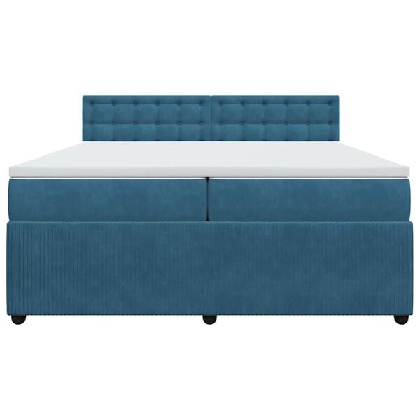 vidaXL k&eacute;k b&aacute;rsony rug&oacute;s &aacute;gy matraccal 200x200 cm