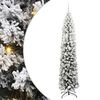 vidaXL Mű kar&aacute;csonyfa 300 LED-del Z&ouml;ld 210 cm PVC, ac&eacute;l &eacute;s műanyag
