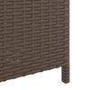 vidaXL barna polyrattan szemeteskuka 40 x 40 x 80 cm