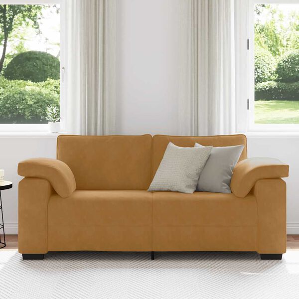 vidaXL barna b&aacute;rsony loveseat kanap&eacute; 180x77x82 cm