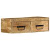 vidaXL t&ouml;m&ouml;r nyers mang&oacute;fa falra szerelhető TV-szekr&eacute;ny 60x30x19 cm