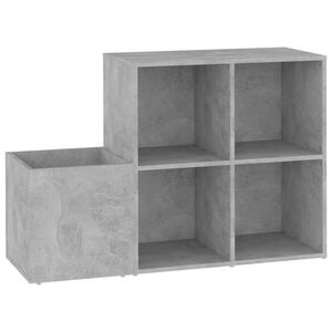 vidaXL betonsz&uuml;rke szerelt fa előszobai cipősszekr&eacute;ny 105x35,5x70 cm