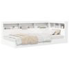 vidaXL K&ouml;nyvespolcos &Aacute;gy polcokkal Feh&eacute;r 90 x 190 cm Szerelt Fa