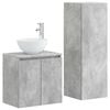 vidaXL F&uuml;rdőszoba b&uacute;tor szett 2 db Betonsz&uuml;rke 33 x 34,5 x 100 cm