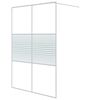 vidaXL feh&eacute;r &aacute;tl&aacute;tsz&oacute; ESG &uuml;veg zuhanyfal 140 x 195 cm