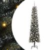 vidaXL Mű kar&aacute;csonyfa 300 LED-del Z&ouml;ld 210 cm PVC &eacute;s Műanyag &eacute;s Ac&eacute;l
