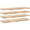 vidaXL 4 db kezeletlen t&ouml;m&ouml;r ak&aacute;cfa f&uuml;ggőpolc 120 x 40 x 4 cm