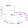 vidaXL LED Box Spring &Aacute;gy S&ouml;t&eacute;tsz&uuml;rke &eacute;s Feh&eacute;r 140 x 190 cm