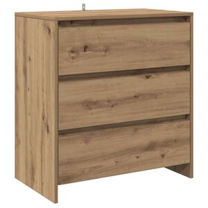 vidaXL k&eacute;zműves t&ouml;lgy sz&iacute;nű szerelt fa t&aacute;lal&oacute;szekr&eacute;ny 70x41x75 cm