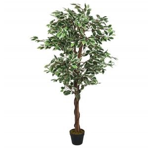 vidaXL z&ouml;ld mű fikusz fa 378 lev&eacute;llel 80 cm