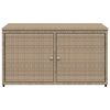 vidaXL bézs polyrattan kerti tárolószekrény 110 x 55 x 60,5 cm