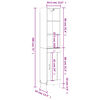 vidaXL sz&uuml;rke sonoma szerelt fa magasszekr&eacute;ny 34,5 x 34 x 180 cm