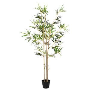 vidaXL Műbambusz fa Z&ouml;ld 55 x 16 x 150 cm Sz&ouml;vet &eacute;s Bambusz