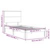 vidaXL feh&eacute;r t&ouml;m&ouml;r fenyőfa &aacute;gy matrac n&eacute;lk&uuml;l 90 x 200 cm