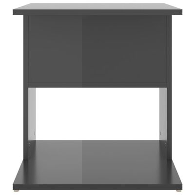 vidaXL magasfényű szürke forgácslap kisasztal 45 x 45 x 48 cm