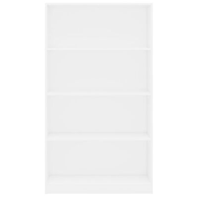 vidaXL 4-szintes fehér forgácslap könyvszekrény 80 x 24 x 142 cm