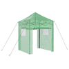 vidaXL &Uuml;vegh&aacute;z pop-up kerettel tetővel Z&ouml;ld 200 x 200 x 300 cm Vas