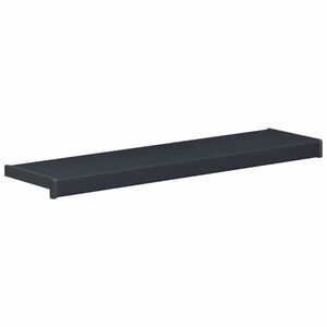 vidaXL Ablakp&aacute;rk&aacute;ny Antracit fa erezettel 60 x 25 x 4,5 cm PVC