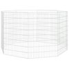 vidaXL 8 paneles horganyzott vas szabadon álló állatketrec 54 x 80 cm