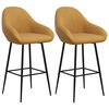 vidaXL 2 db barna bársony bárszék