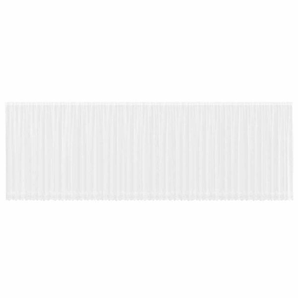 vidaXL Csipk&eacute;s F&uuml;gg&ouml;ny f&uuml;gg&ouml;ny&ouml;kkel Feh&eacute;r 220 x 1200 cm Poli&eacute;szter