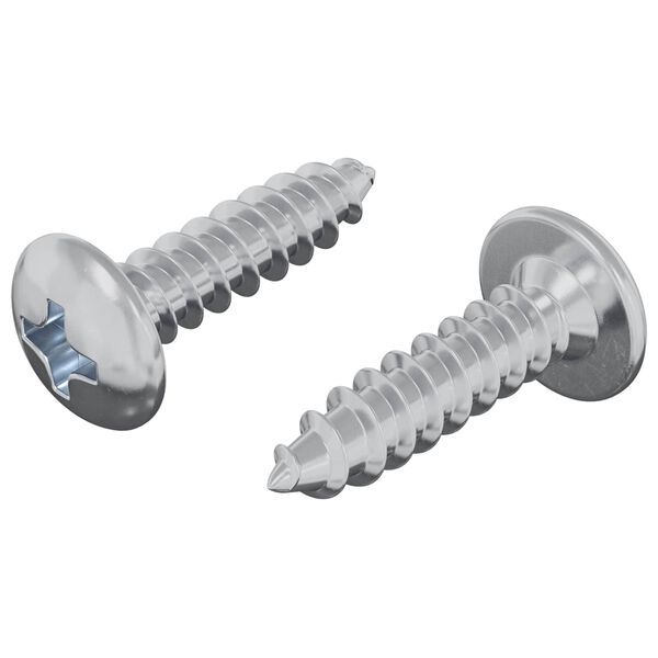 vidaXL Csavar 2 pcs Ez&uuml;st M4 x 16 mm Ac&eacute;l